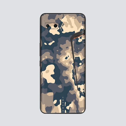 Beige Camo Fluid Back