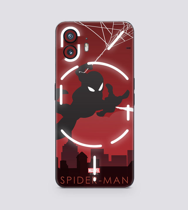 Nothing Phone 2 Spiderman Silhouette