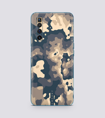 Beige Camo Fluid Back