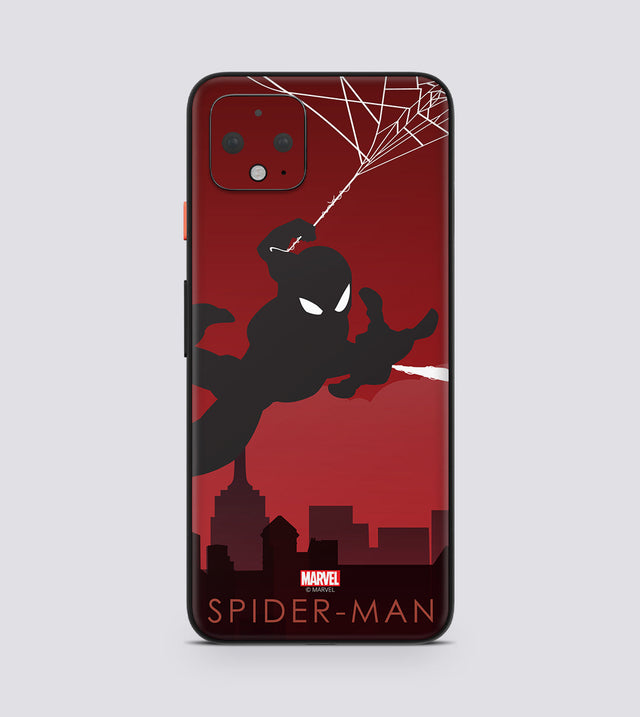 Google Pixel 4 Spiderman Silhouette