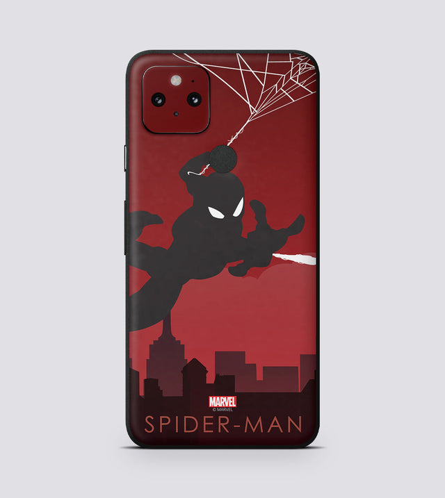 Google Pixel 5 Spiderman Silhouette