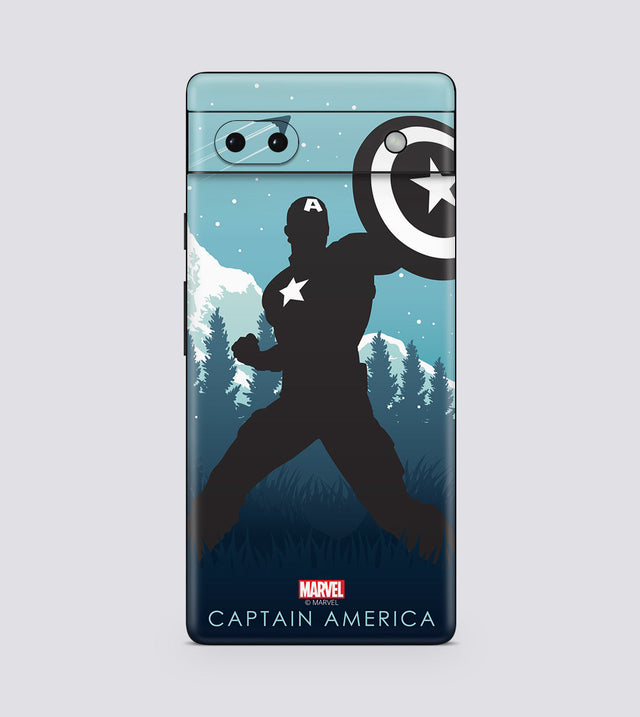 Google Pixel 6A Captain America Silhouette