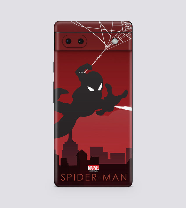 Google Pixel 6A Spiderman Silhouette