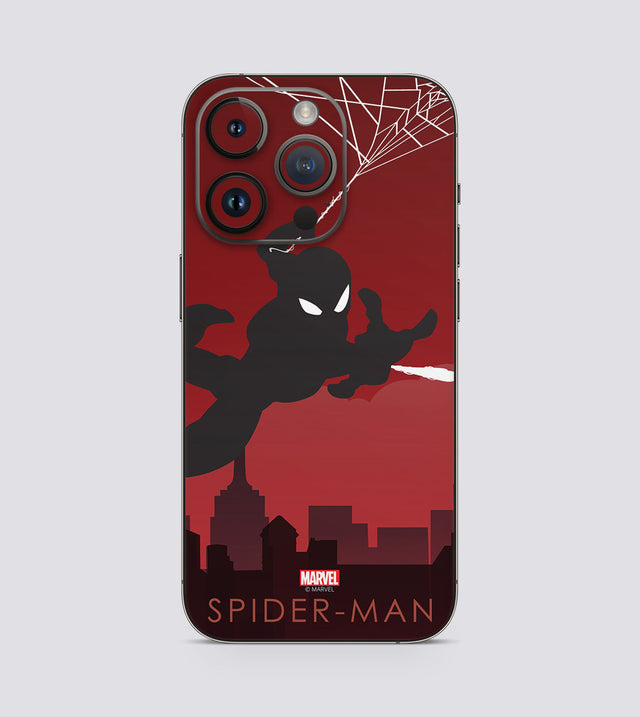 iPhone 14 Pro Spiderman Silhouette