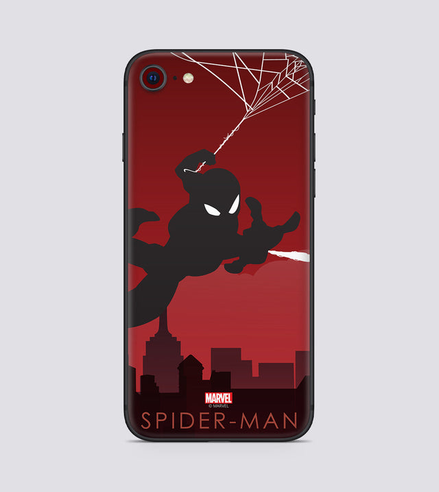iPhone SE 2022 Spiderman Silhouette
