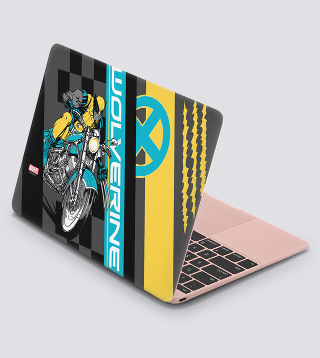 Macbook 12 Inch 2015 Model A1534 Wolverine On Bike