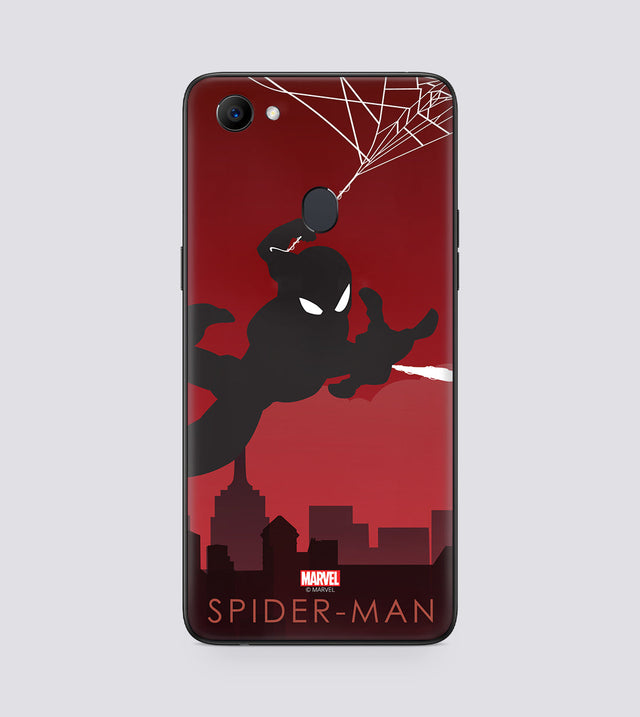 Oppo F7 Spiderman Silhouette