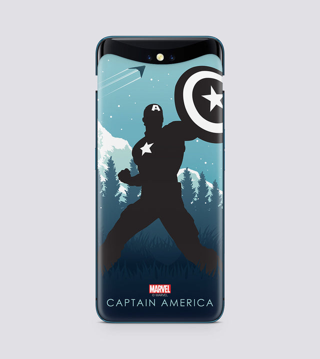 Oppo Find X Captain America Silhouette
