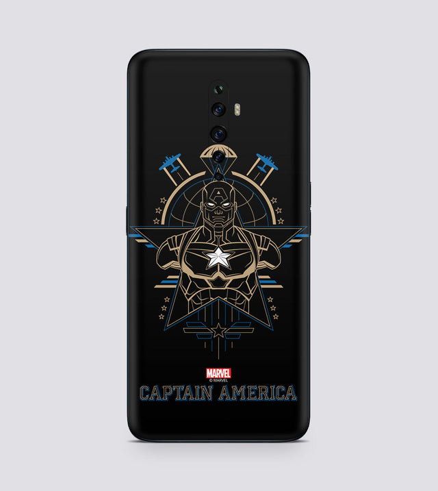 Oppo Reno 2 Z Captain America Lineart