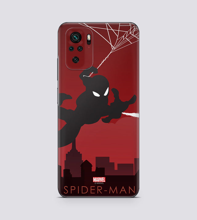 Redmi Note 10 Spiderman Silhouette
