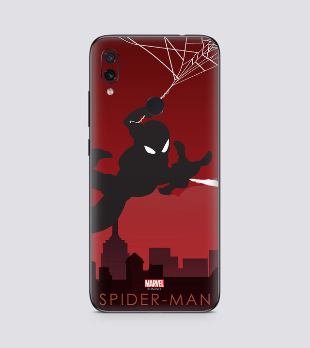 Redmi Note 7 Spiderman Silhouette