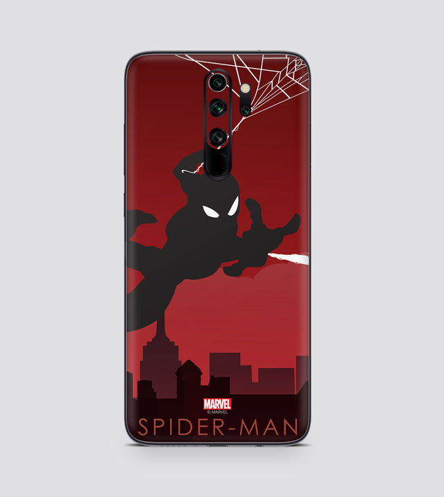 Redmi Note 8 Pro Spiderman Silhouette