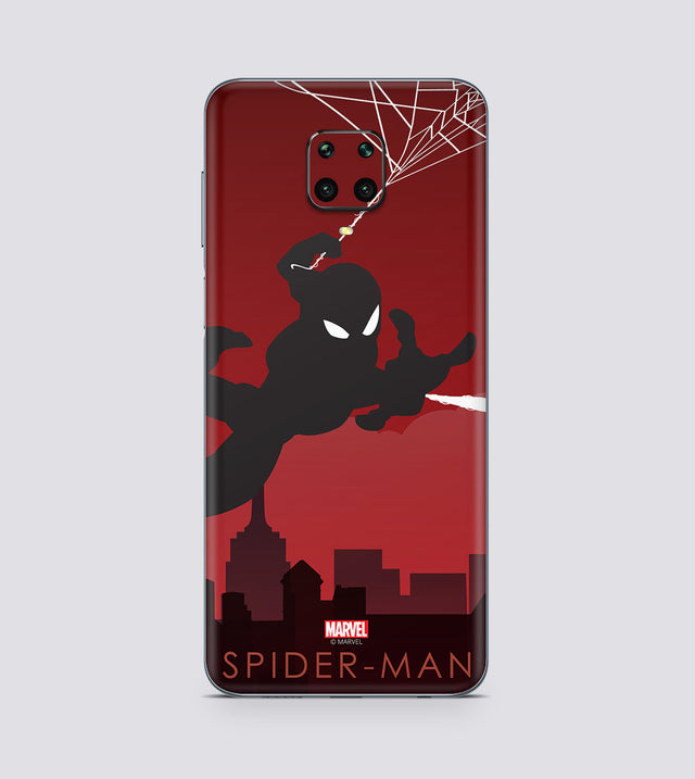 Redmi Note 9s Spiderman Silhouette