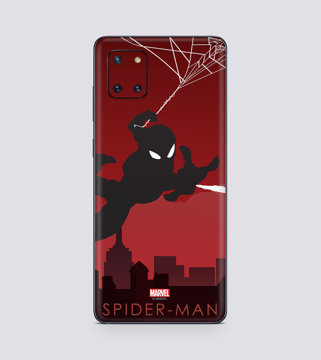 Samsung Galaxy Note 10 Lite Spiderman Silhouette