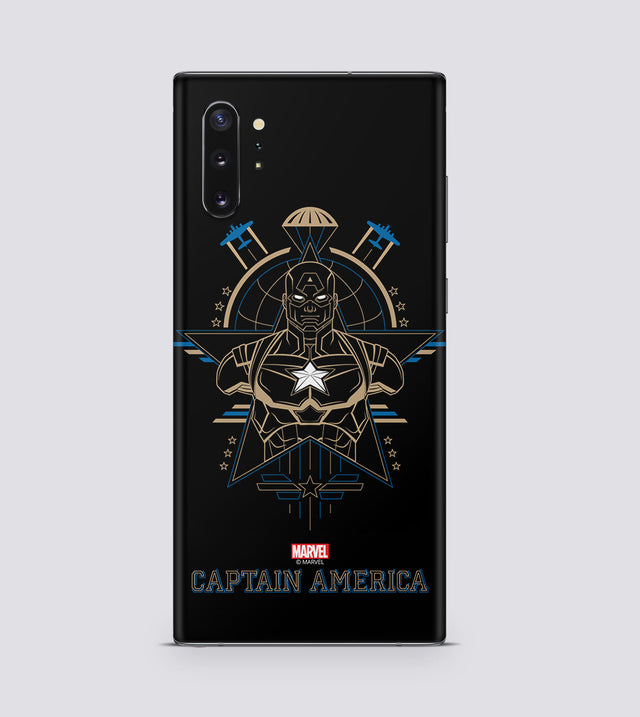 Samsung Galaxy Note 10 Plus Captain America Lineart