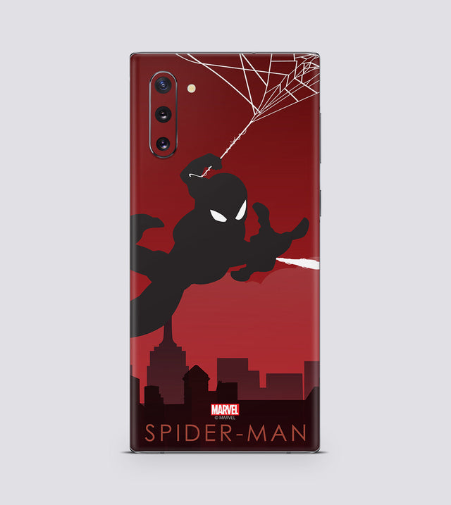 Samsung Galaxy Note 10 Spiderman Silhouette