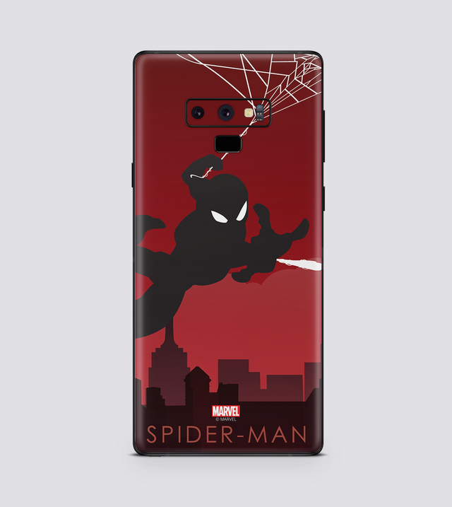 Samsung Galaxy Note 9 Spiderman Silhouette