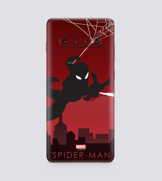 Samsung Galaxy S10 Spiderman Silhouette