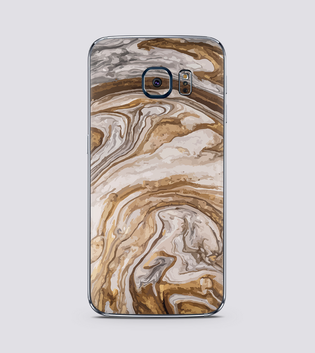 Samsung Galaxy S6 Edge Golden Swirl