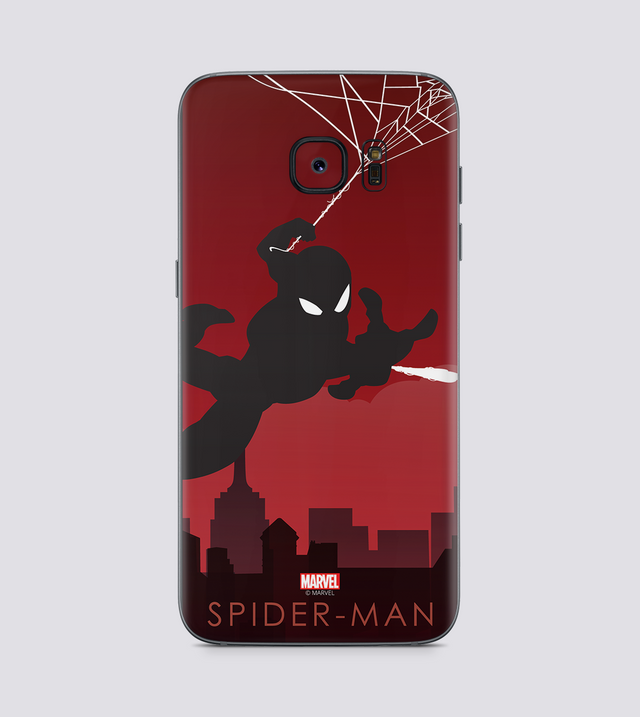 Samsung Galaxy S7 Edge Spiderman Silhouette