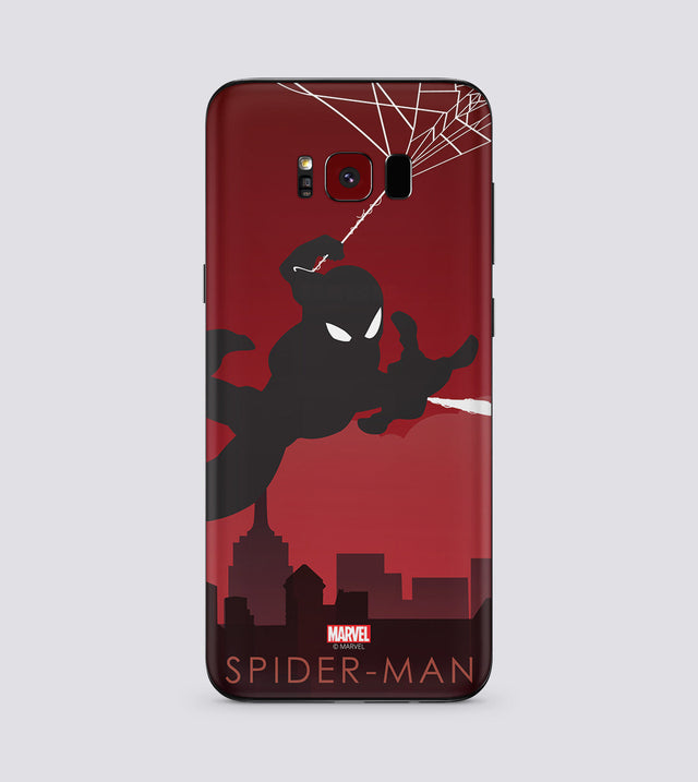 Samsung Galaxy S8 Plus Spiderman Silhouette