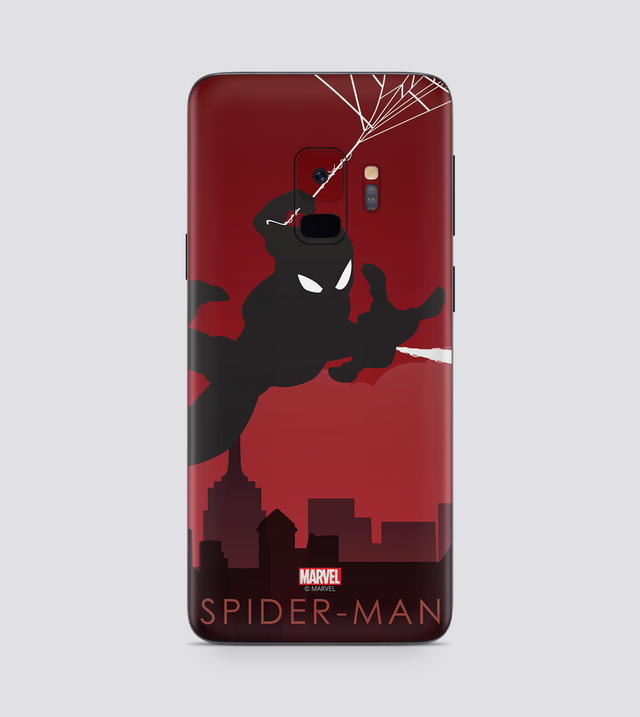 Samsung Galaxy S9 Spiderman Silhouette