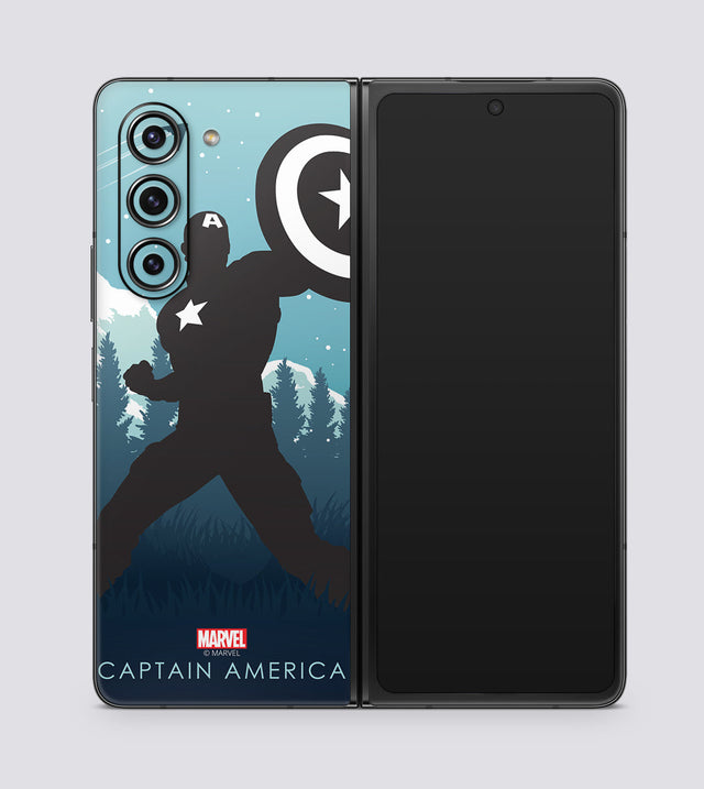 Samsung Galaxy Z Fold 5 Captain America Silhouette